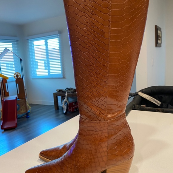 New Matisse tall Croc Cowboy boots 8.5 - Picture 5 of 8